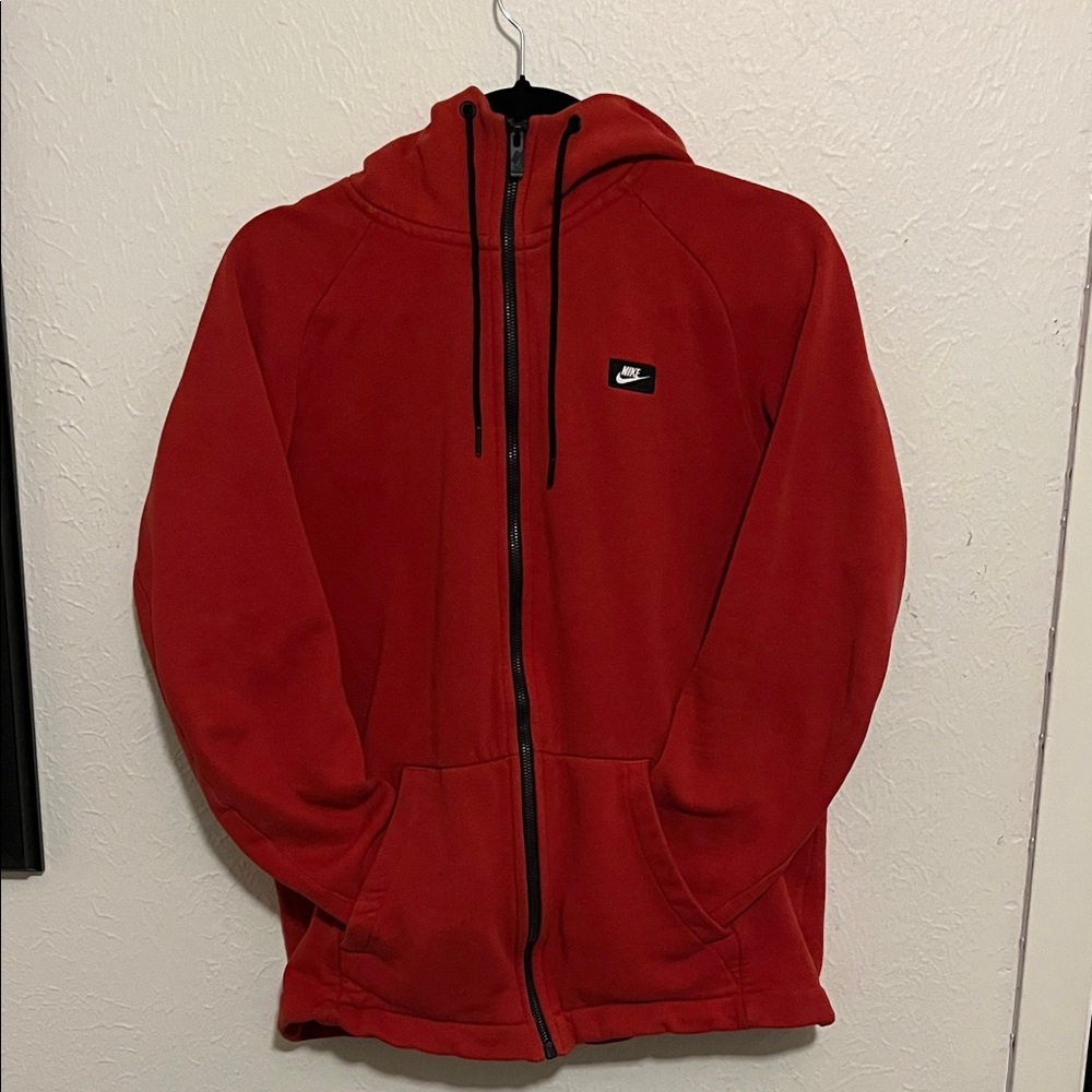Nike Red Full-Zip Hoodie
